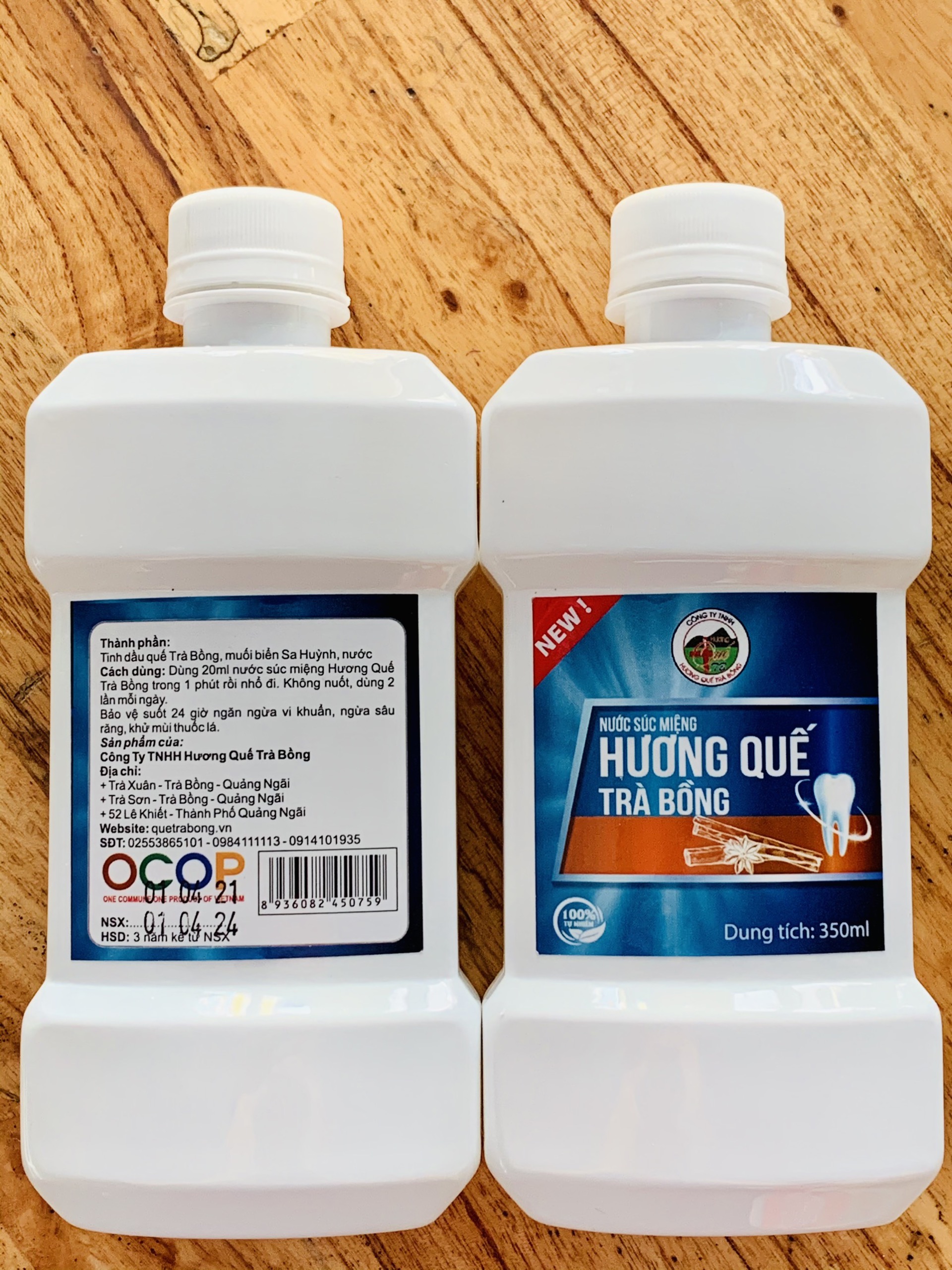 Nước Súc Miệng Quế Trà Bồng 350ml