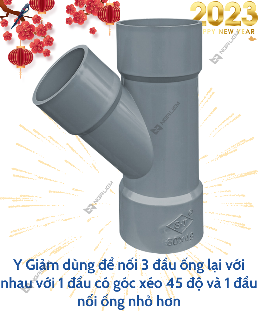 Chữ Y Giảm Siêu Thành (90/60, 114/60, 114/90, 140/90, 140/114mm)
