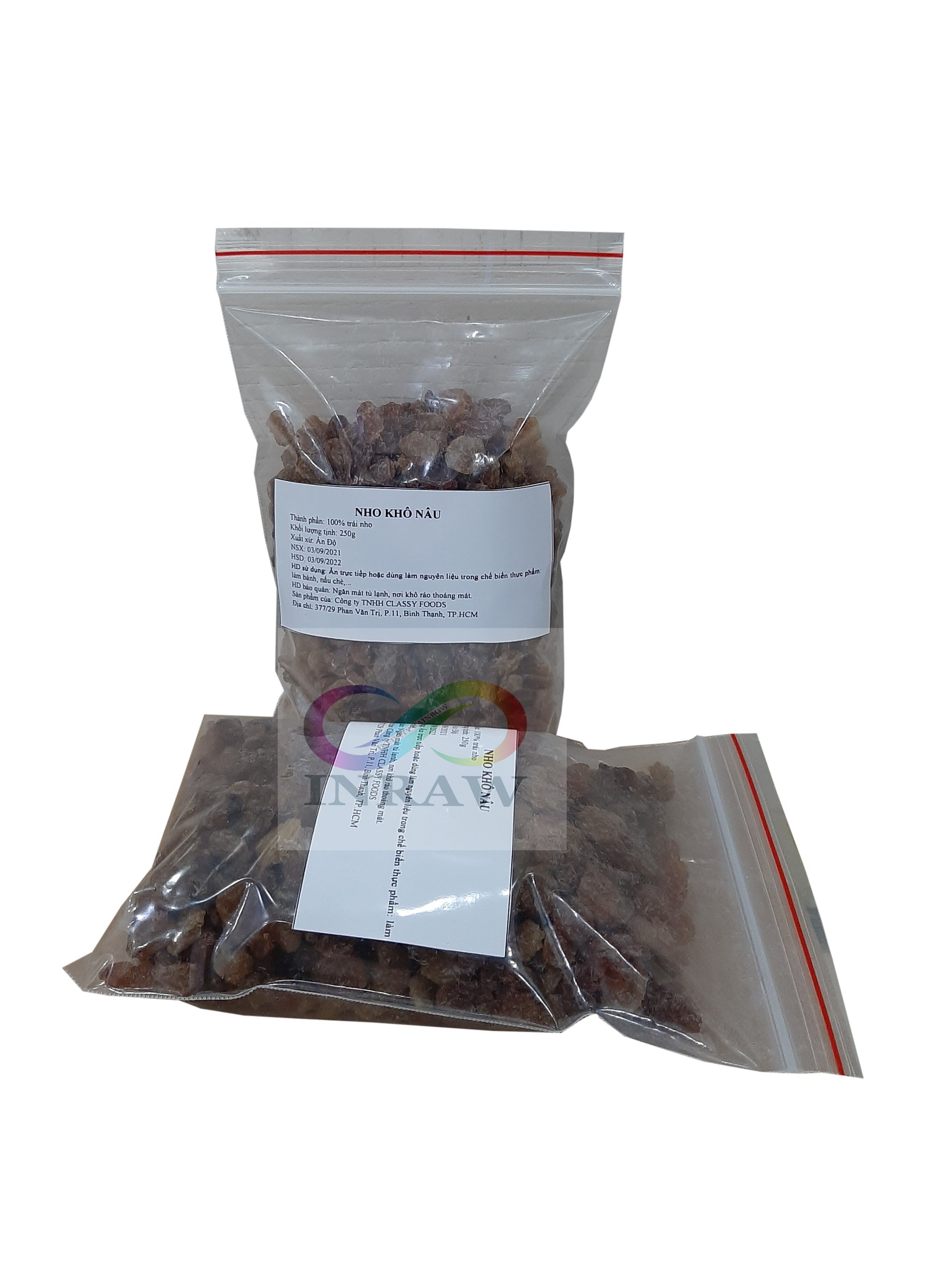 Nho Khô Nâu Túi 250g