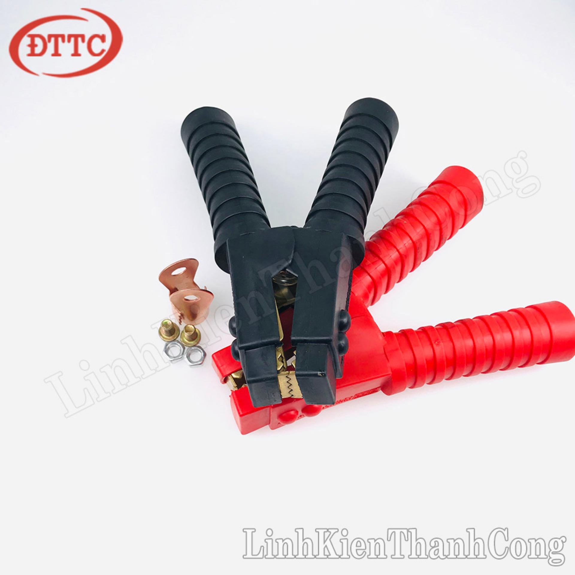 Kẹp acquy 500a đỏ đen đồng nguyên chất