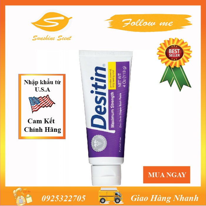 [HCM]KEM CHỐNG HĂM DESITIN MAXIMUM STRENGTH ORIGINAL (113G)