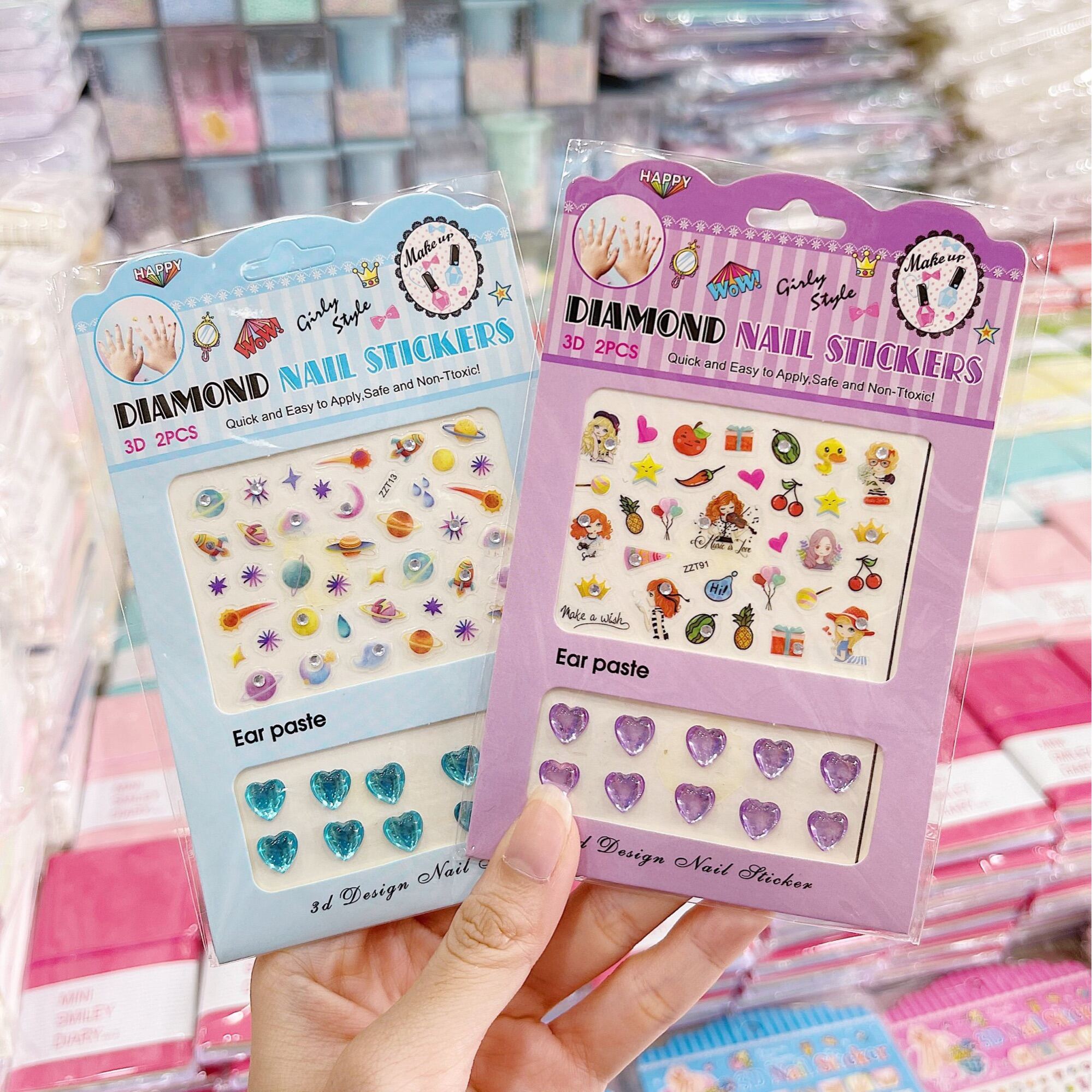 [MUA 2 GIẢM 5%]Set sticker dán móng tay hoạt hình nhiều mẫu cho bé