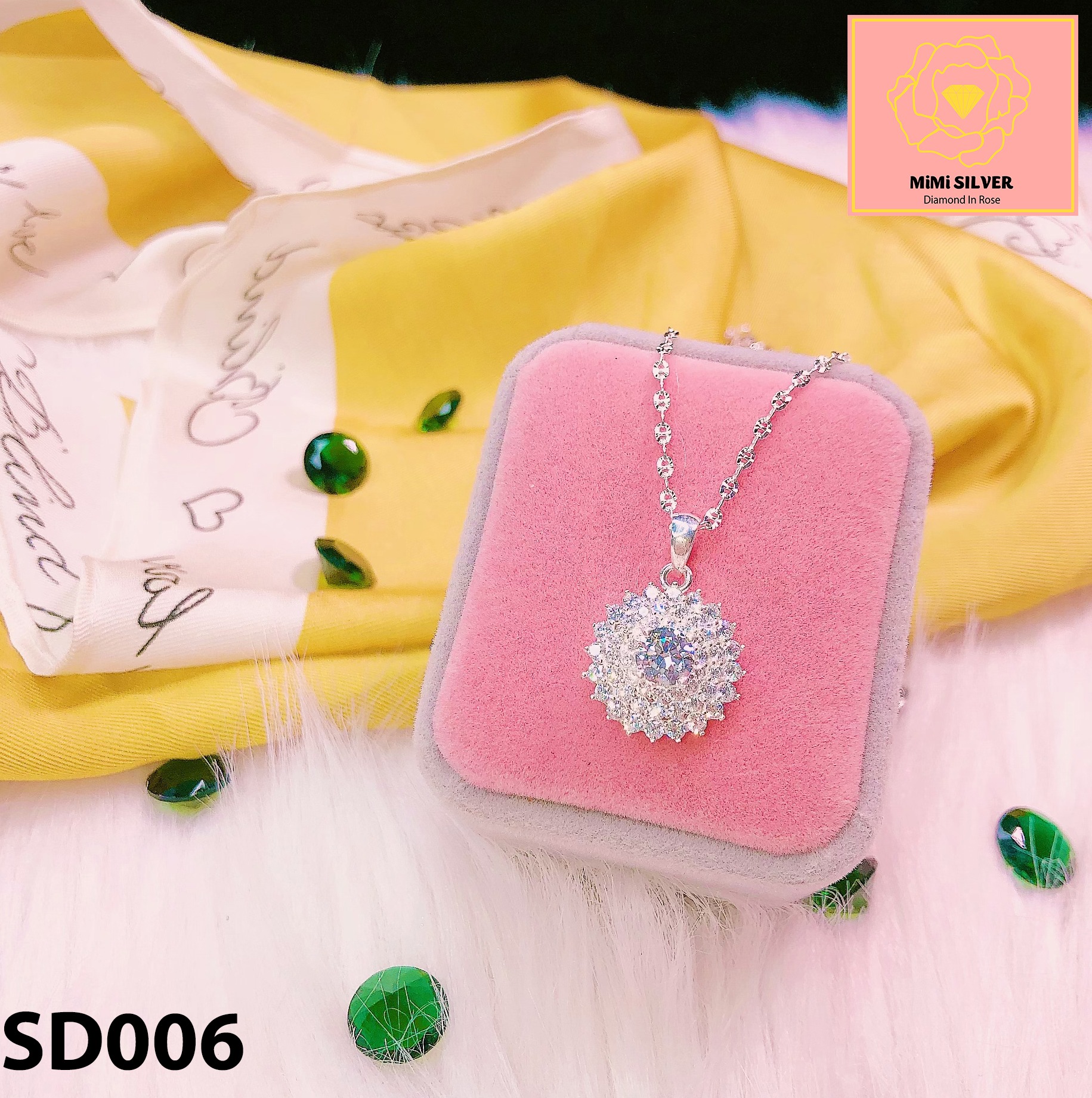 [HCM]Dây chuyền Hạt Cườm Lớn - Trang Sức  MiMi Silver SD006