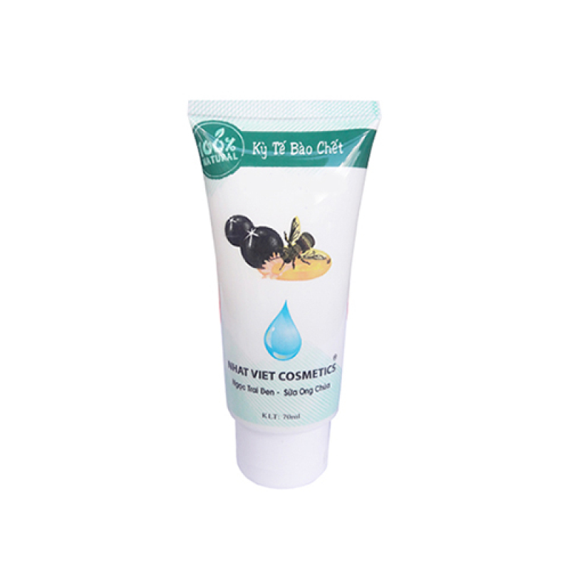 Gel Tẩy Kỳ Tế Bào Chết Da Mặt, Ngọc Trai Đen, Sữa Ong Chúa (70ml) - Kim Ngan Cosmetics Co., Ltd