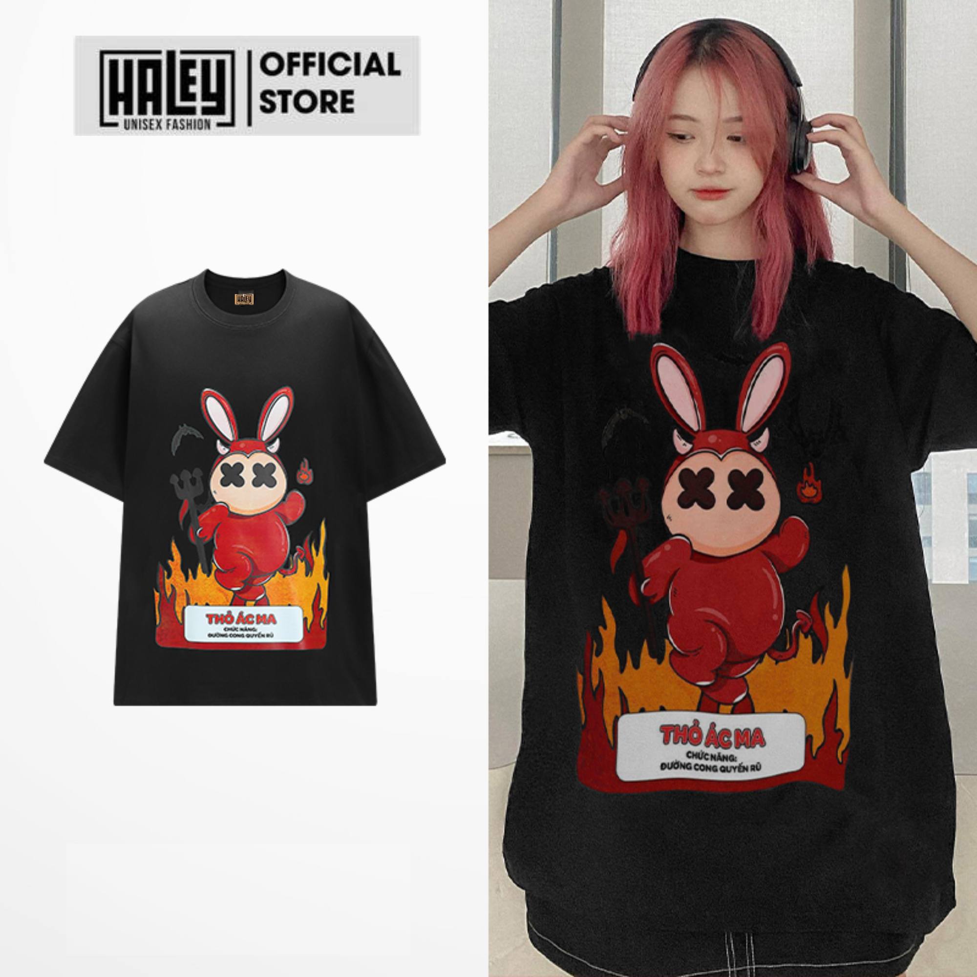 Áo thun unisex form rộng tn231 nam nữ haley phông tay lỡ basic cotton thoáng mát ullzang dễ phối đồ