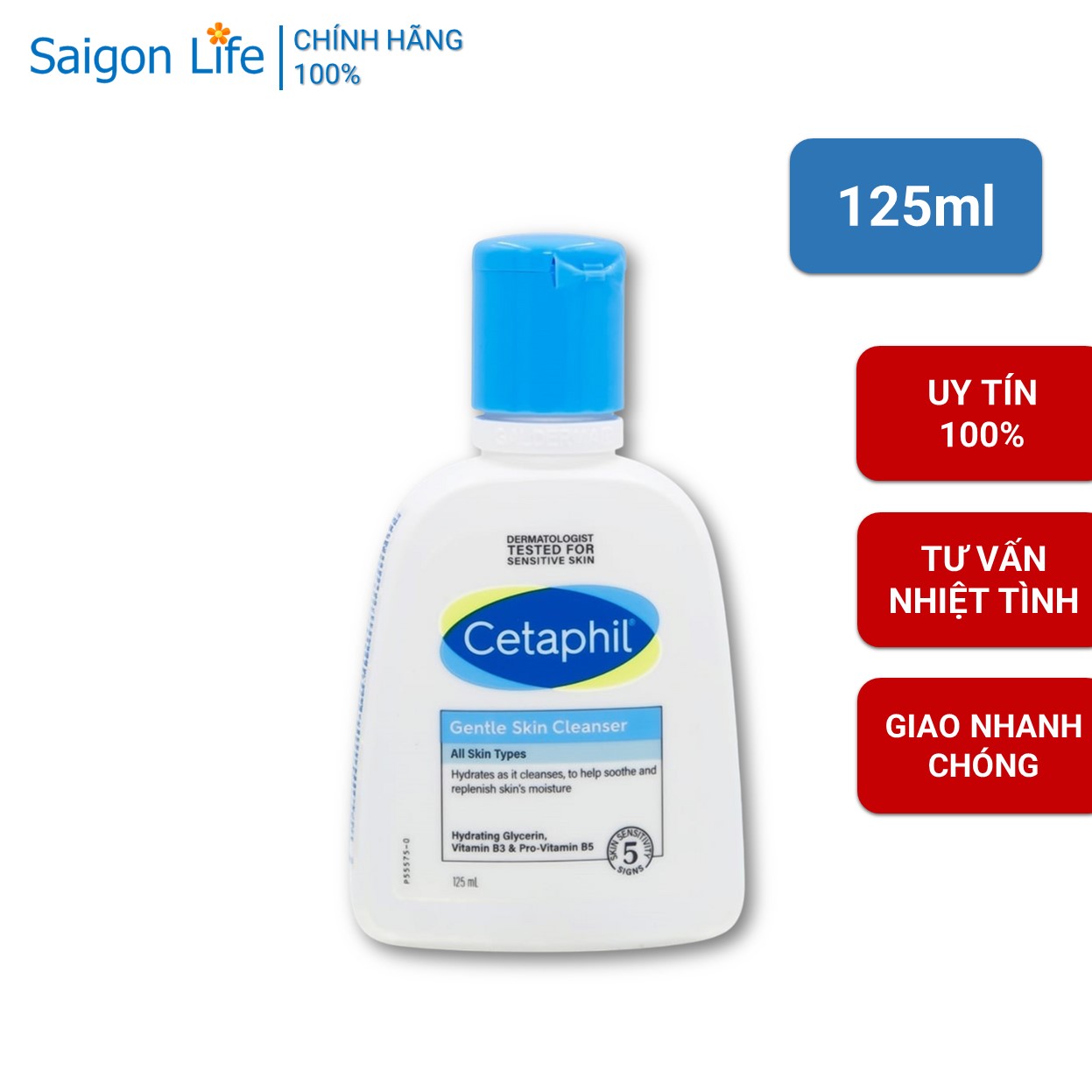 Sữa rửa mặt Cetaphil Gentle Skin Cleanser 125ml