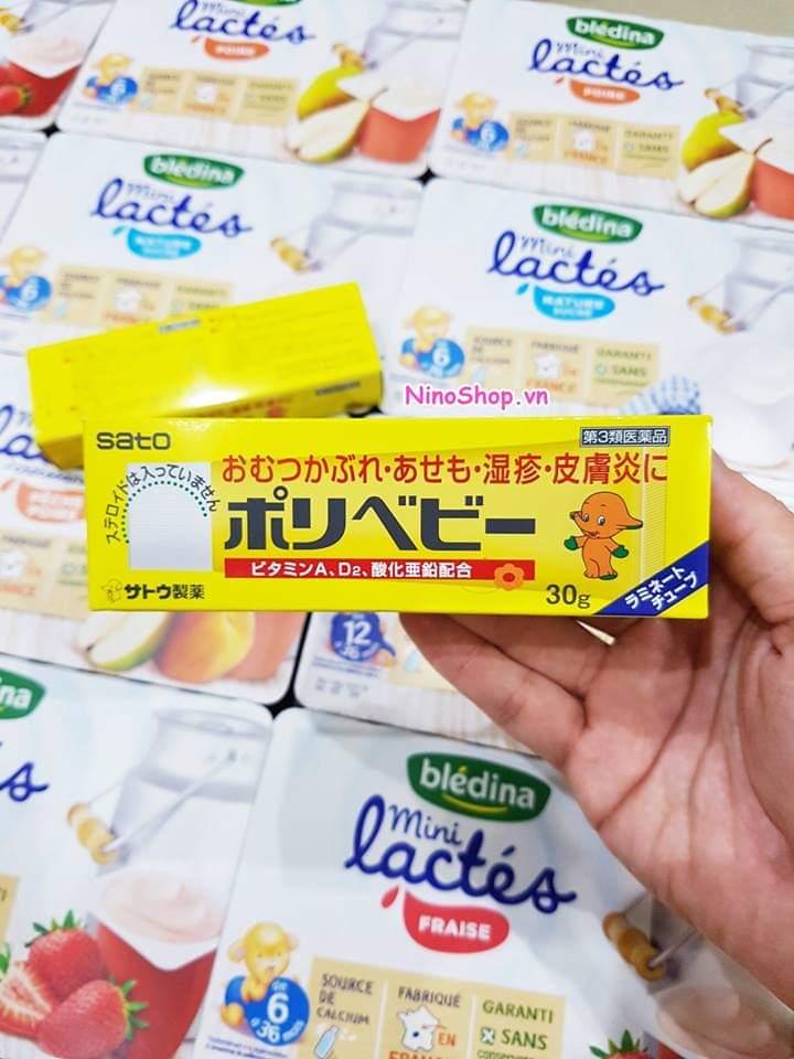 Kem trị hăm tã , mẩn đỏ cho bé 30g Sato