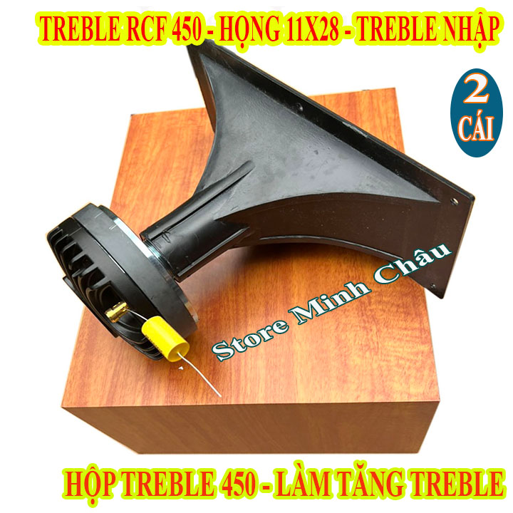 Cặp loa treble kèn 450 rcf nắp nhôm nhập khẩu + họng 11x28 + tụ sịn + vỏ thùng - giá 2 cái