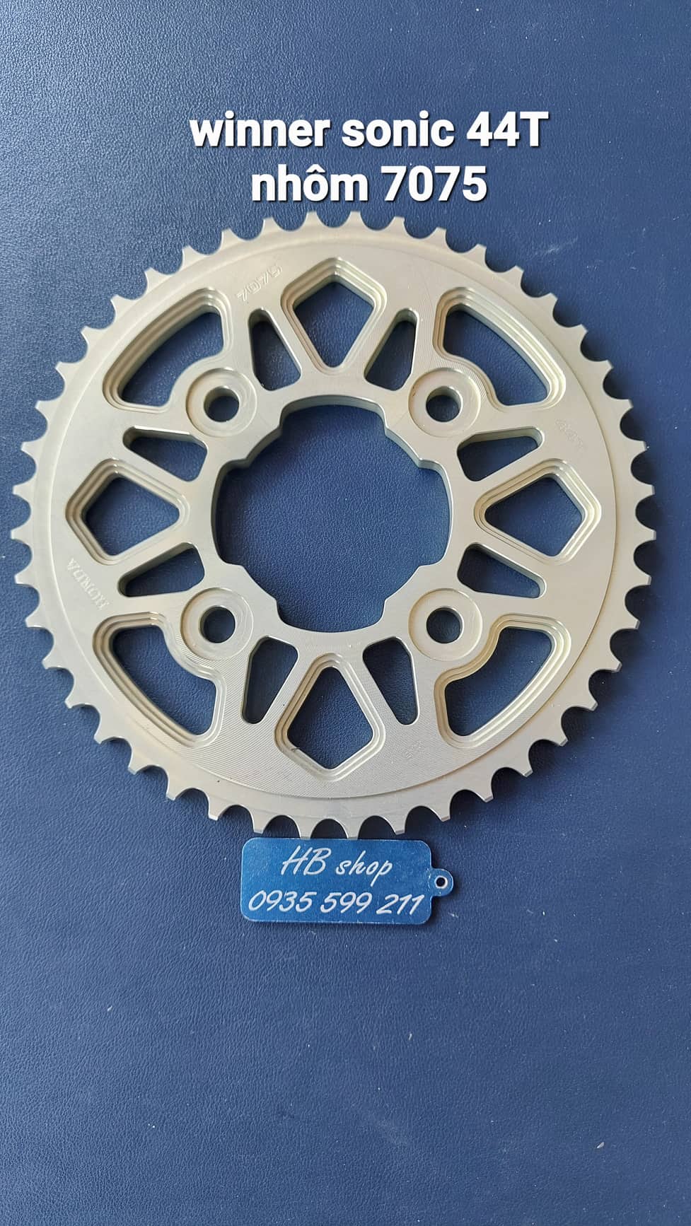 Dĩa tải nhôm 7075 các dòng xe winner , sonic, exciter 150, exciter 135