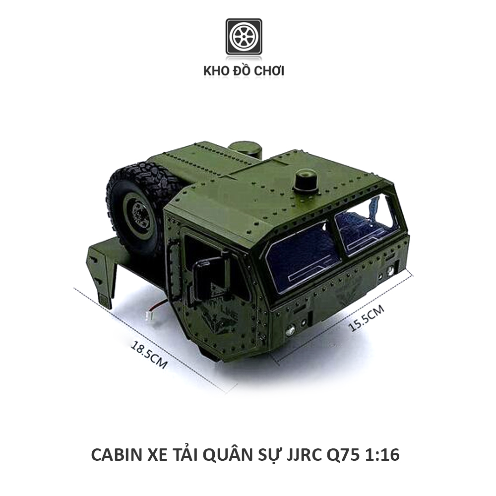 Cabin xe tải JJRC Q75 HEMTT 6x6 1:16