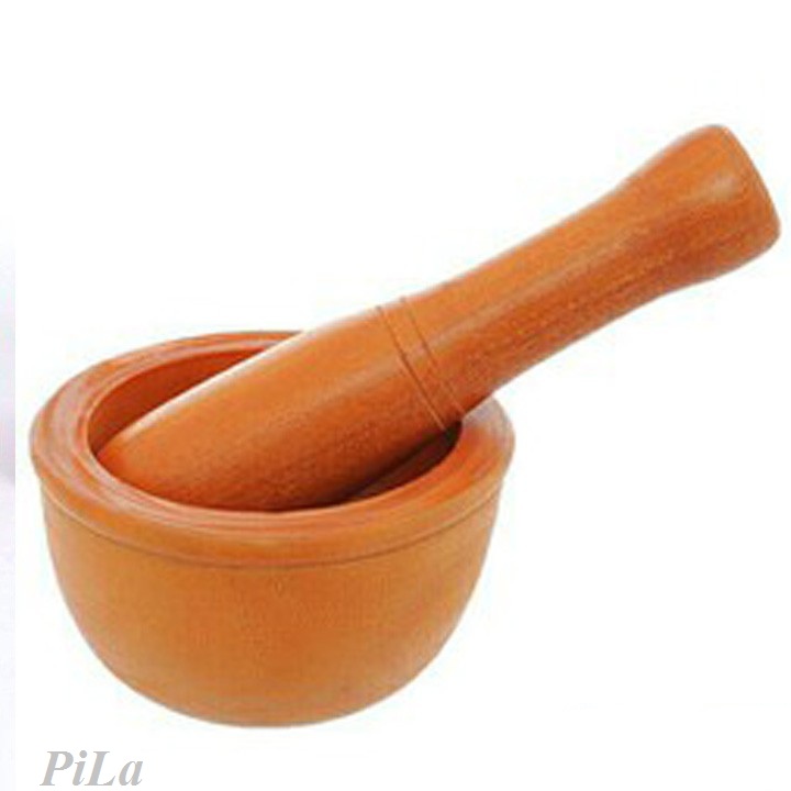 High Quality Lu Shaped Wooden Pestle and Mortar Set - Safe for Health, Wooden Pestle and Mortar Set