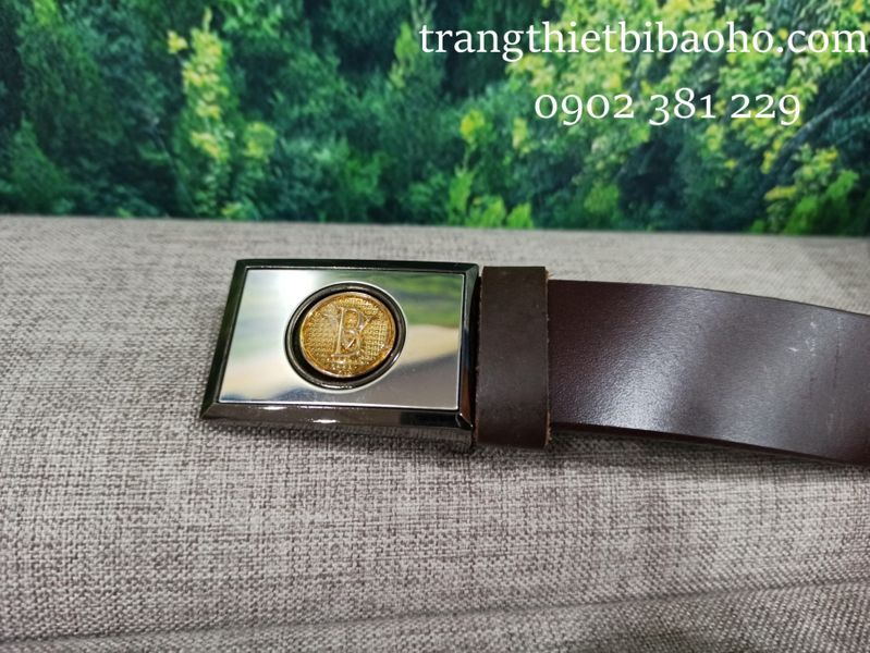 Dây thắt lưng bảo vệ da màu nâu mặt trong