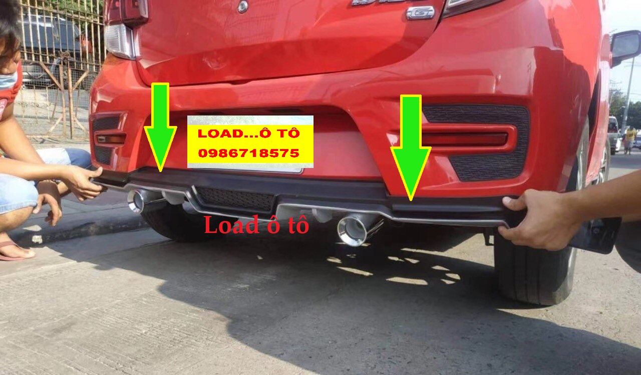 Líp pô chia, lippo xe toyota wigo mẫu 2 pô thời trang cao cấp