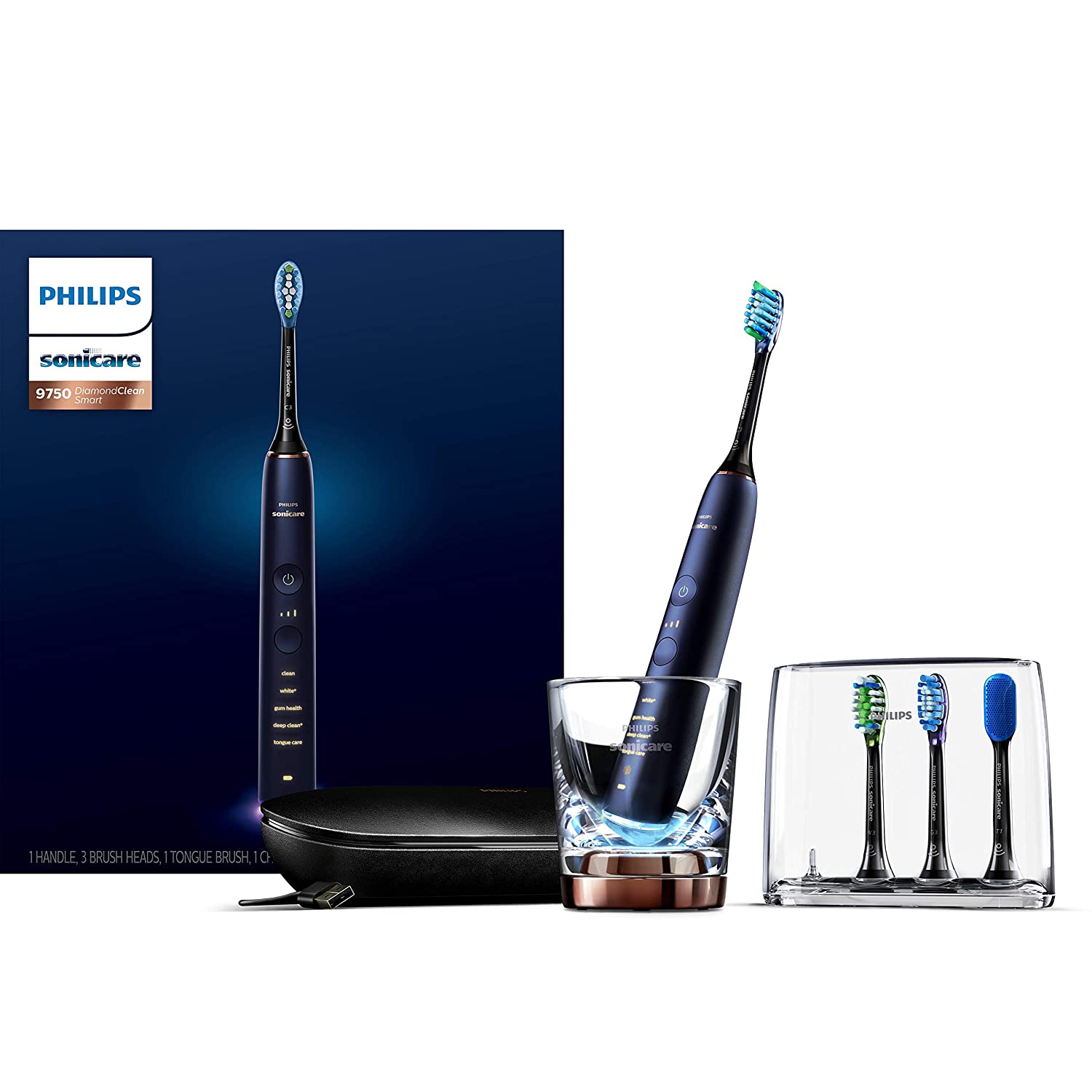 [Trả góp 0%]Bàn chải đánh răng thông minh Philips Sonicare DiamondClean Smart 9700