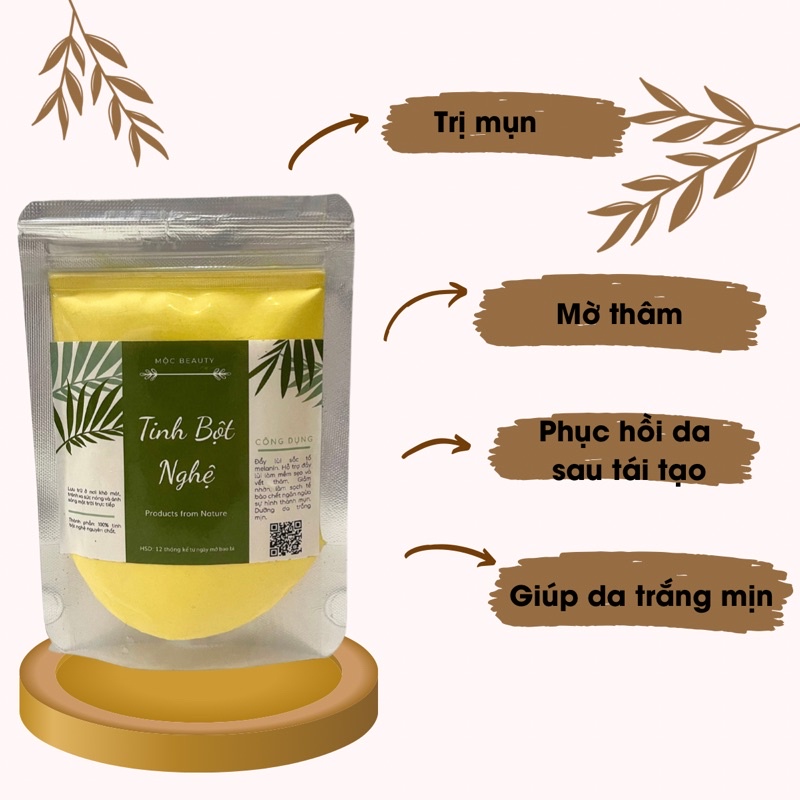 1 Lạng Tinh bột nghệ nguyên chất 100% (test đỏ)