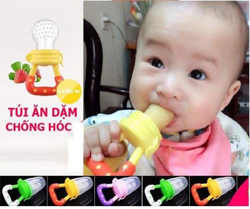 Túi Nhai Ăn Dặm Chống Hóc Cho Bé Chất Liệu Silicon An Toàn Và Chắc Chắn Thiết Kế Thông Minh cho bé