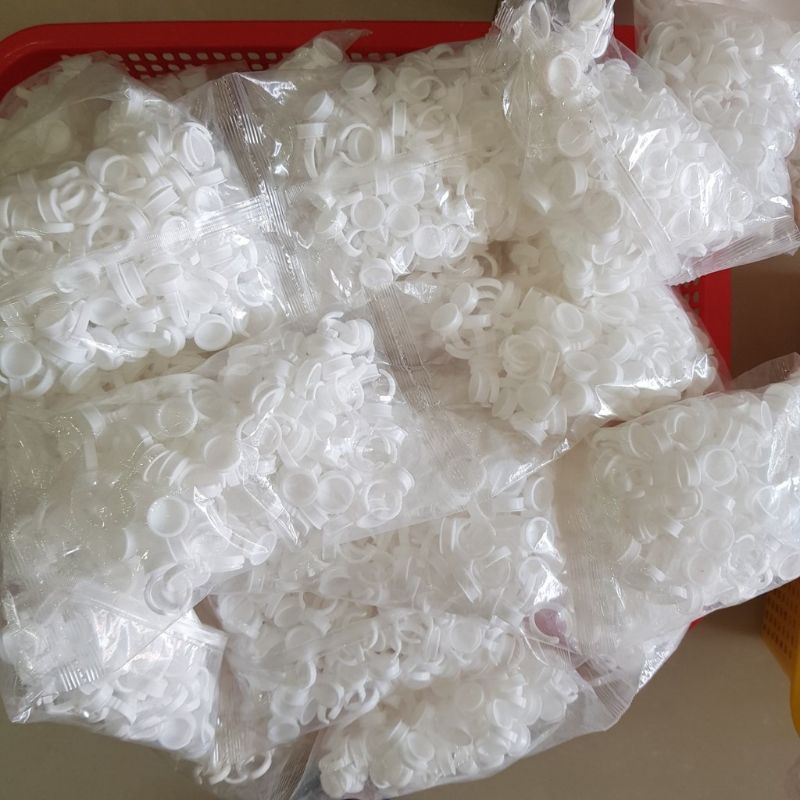nhẫn đựng keo nối mi, nút đựng keo mi (100 cái )