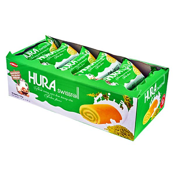 E - Bánh Bông Lan Hura Swissroll Hương Cốm 180G