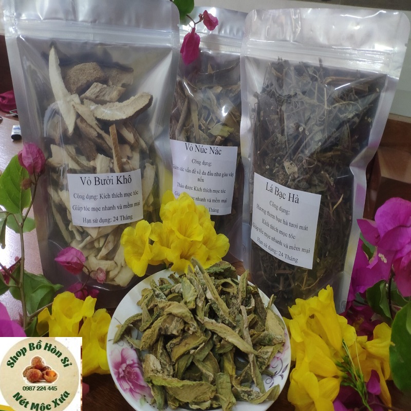 Vỏ núc nác gội đầu