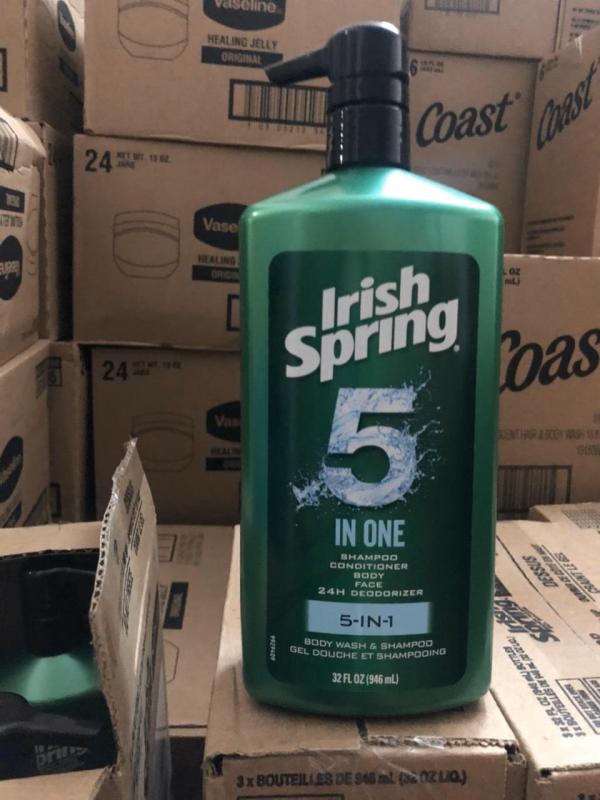 Sữa tắm gội cho nam Irish Spring 5in1 cao cấp