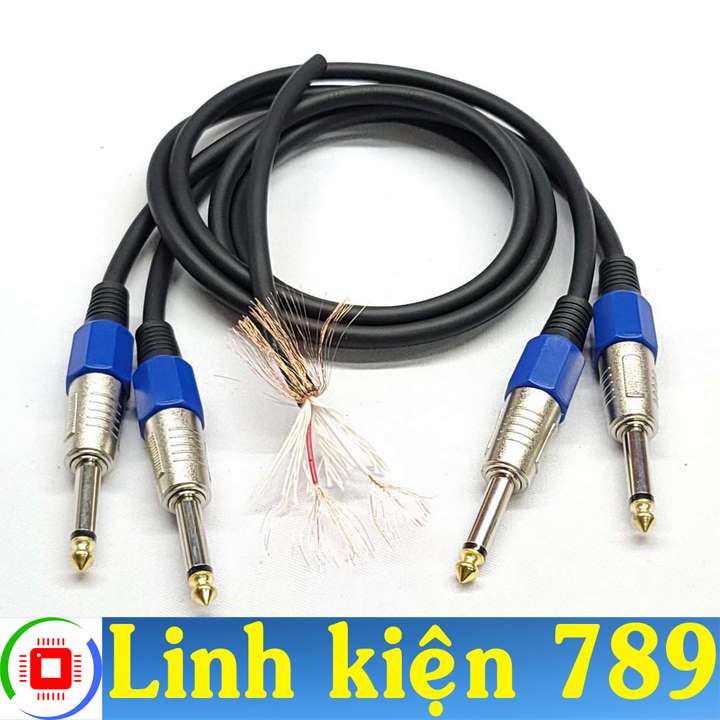 Dây jack 6 ly ra 6 ly dài 1m (2 dây) - LinhKiện789