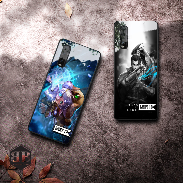 ỐP lưng kính cường lực Oppo Find X2 hình liên minh huyền thoại