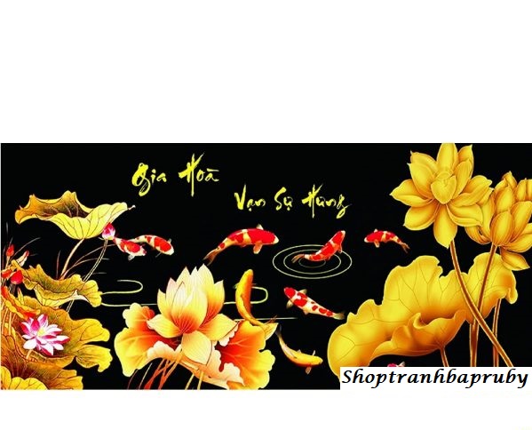 [HCM]Tranh đính đá Gia Hoà Vạn Sự Hưng kích thước nhỏ ✅105×50 cm -️ VS118