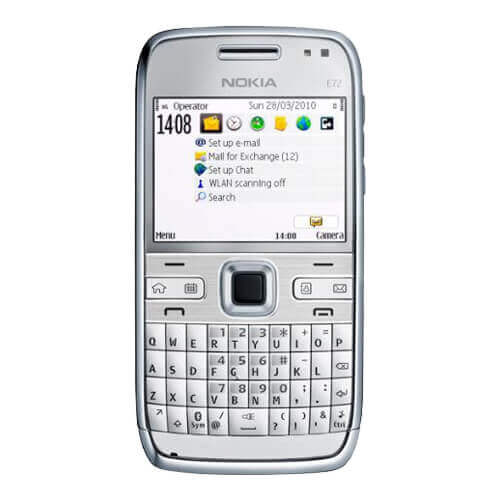 Điện thoại Nokia E72 Bàn phím QWERTY 24 phím - Màn hình rộng 2.4 ...