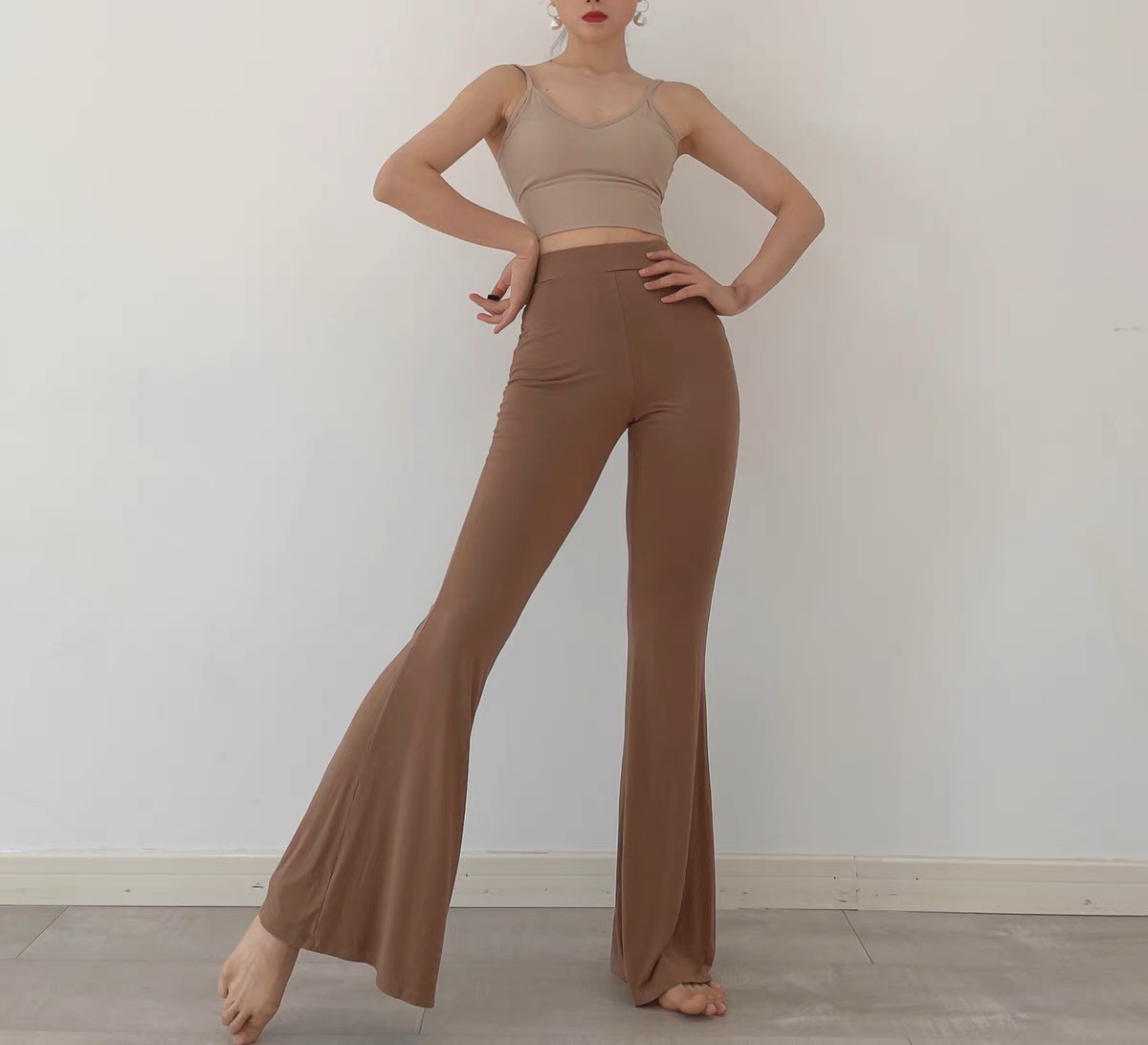 Quần ống loe thun thái legging Rainbow hoặc Rayon