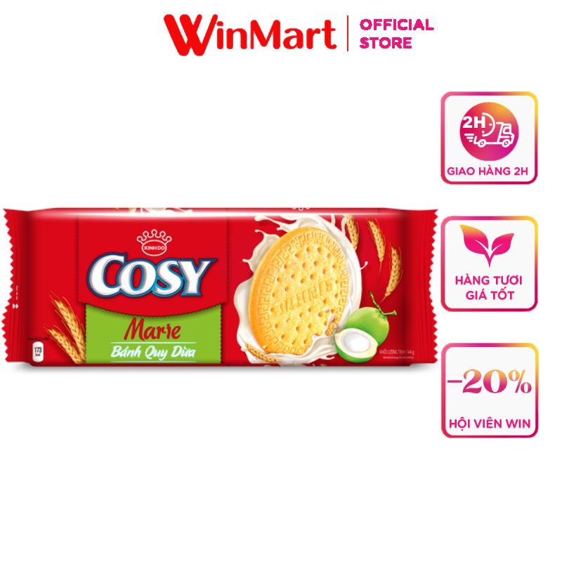 [Siêu thị WinMart] - Bánh quy Cosy Marie dừa gói 144g