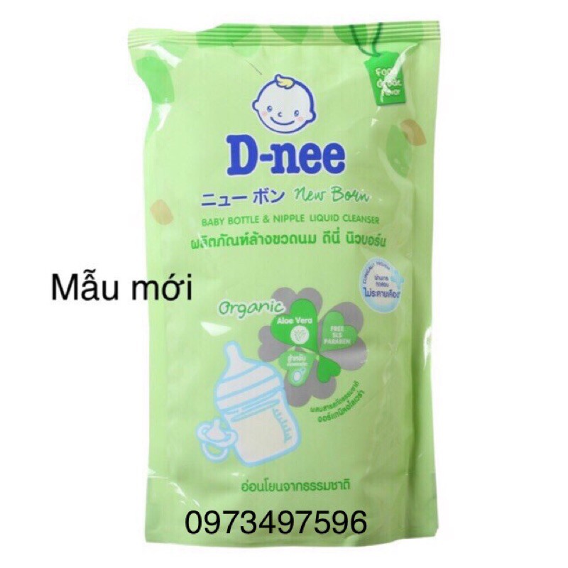 Nước Rửa Bình Sữa Dnee Rửa Rau Củ Quả Thái Lan 600Ml|2 Túi