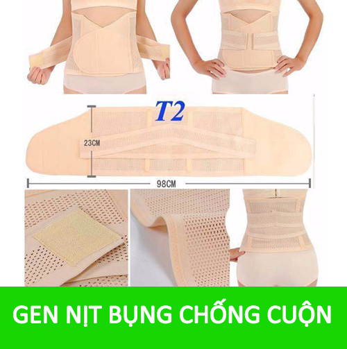 Đai nịt bụng chống cuộn giảm mỡ bụng sau sinh, đai gen bụng định hình giảm cân