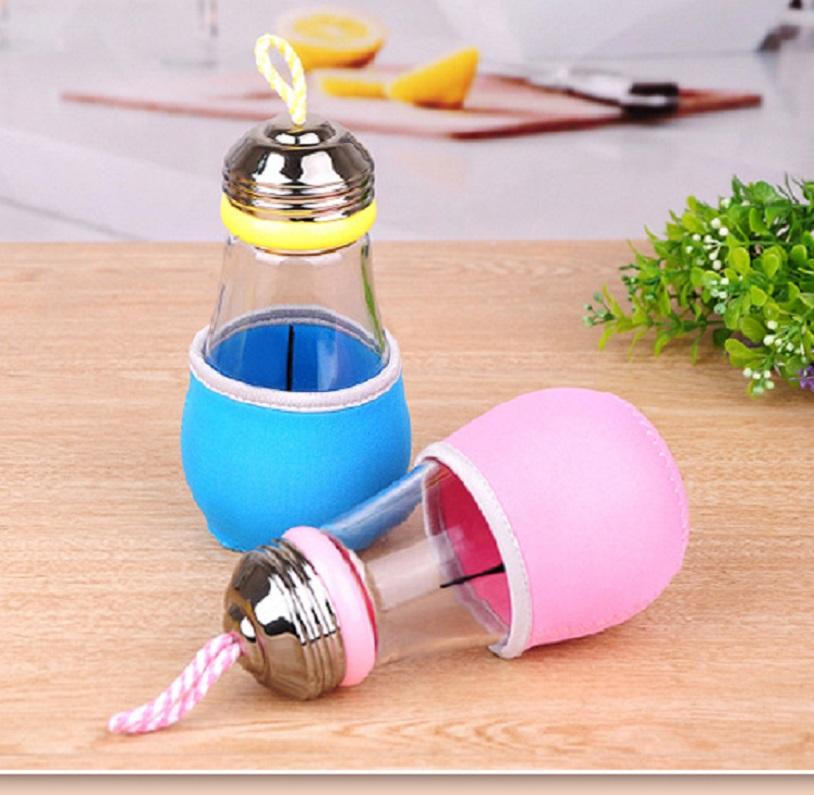 [HCM]Bình thủy tinh hình bóng đèn 450ml DH7755