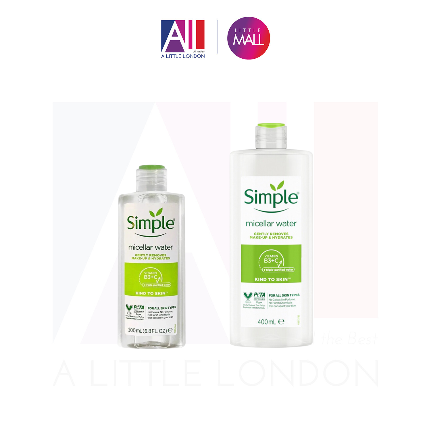 Nước tẩy trang Simple Kind To Skin Micellar Cleansing Water (Bill Anh)