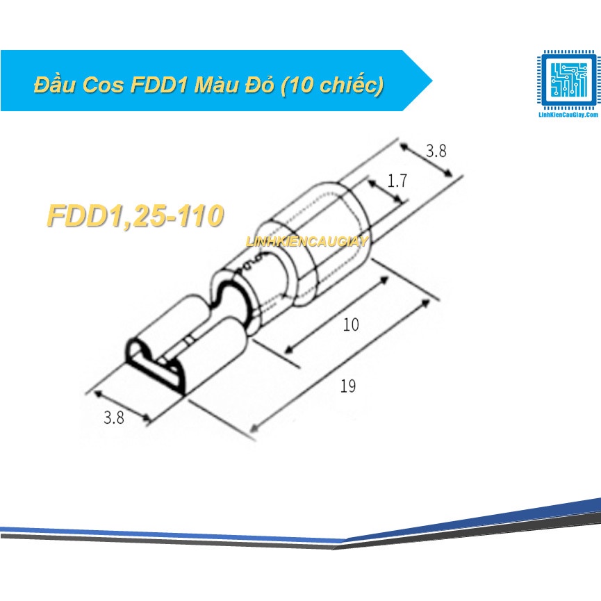 Đầu Cos FDD1 Màu Đỏ (10 chiếc)