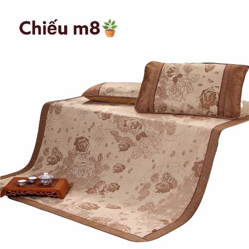 Chiếu lụa điều hòa cao cấp chiếu ngủ văn phòng chất liệu lụa hoa thoáng mát an toàn cho da chiếu ngủ mùa hè