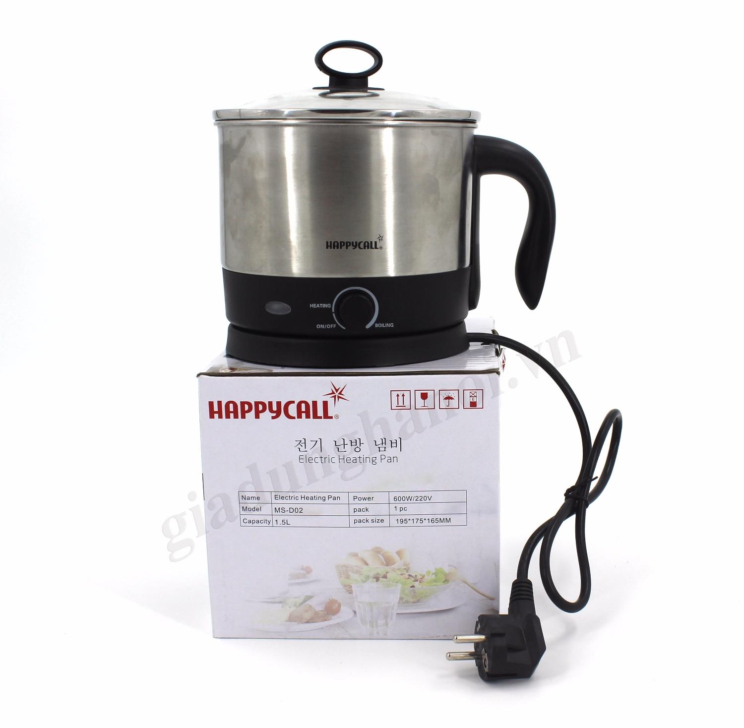 Nồi siêu tốc đa năng inox Happy Call 1.5L ĐẾ RỜI