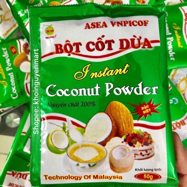 Bột Cốt Dừa Nguyên Chất Gói 50g