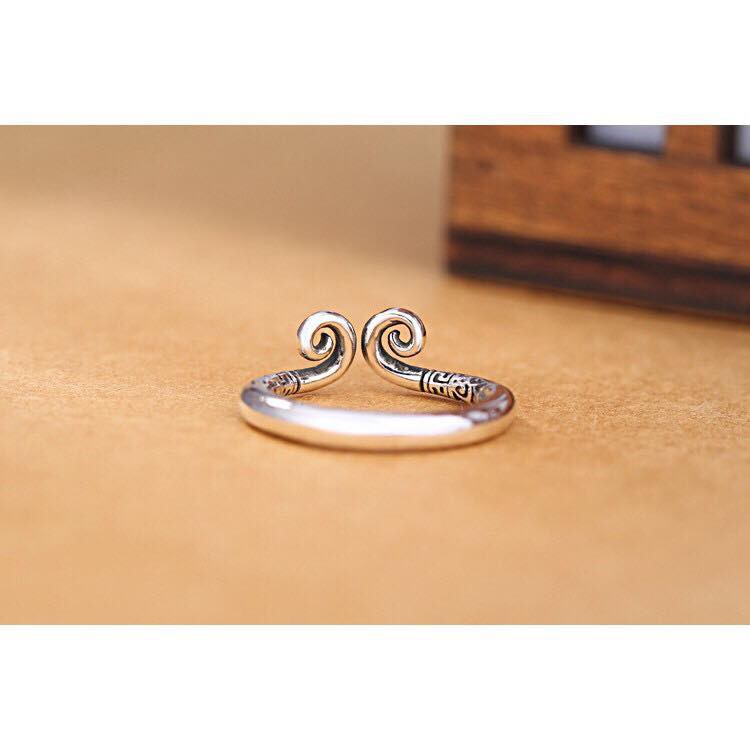 Nhẫn kim cô bạc cao cấp J544 BL79