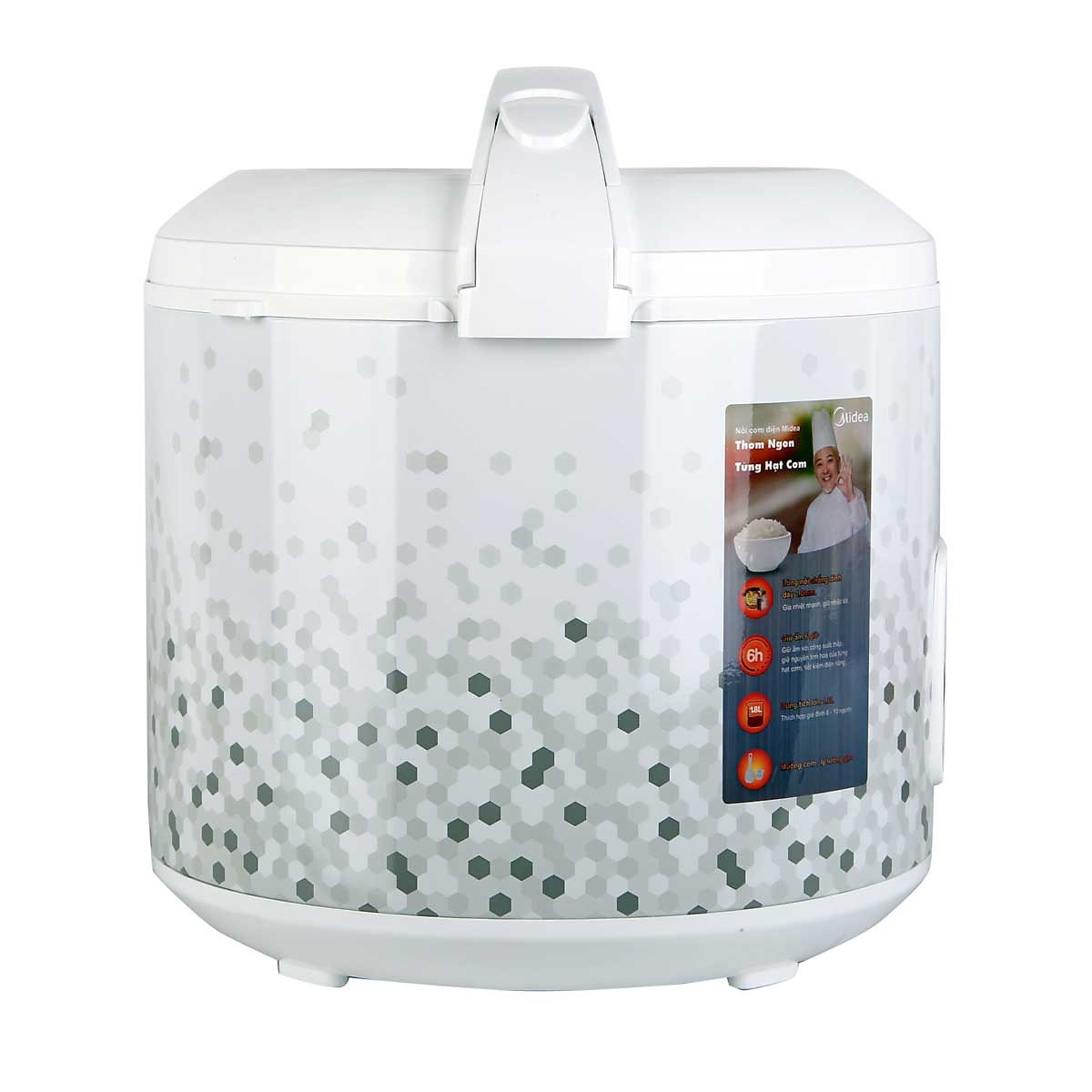 Nồi cơm điện cơ 1,8L Midea MR-CM1821