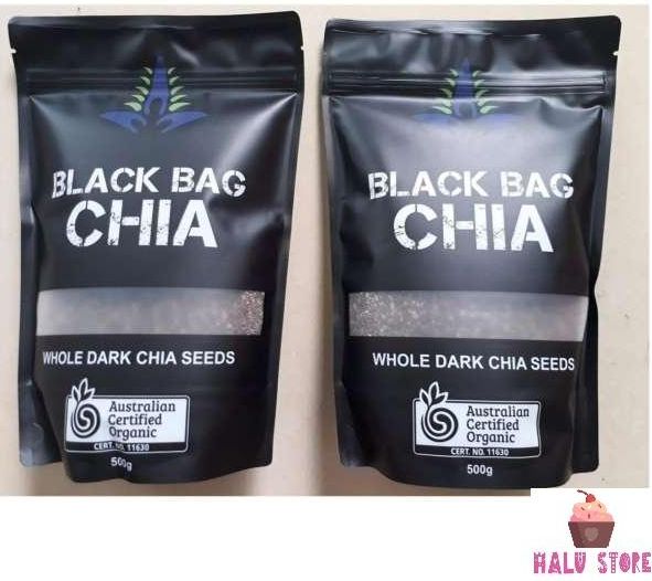 [HCM][SIÊU BỔ DƯỠNG] HẠT CHIA SEEDS BLACK BAG ÚC GÓI 500gr