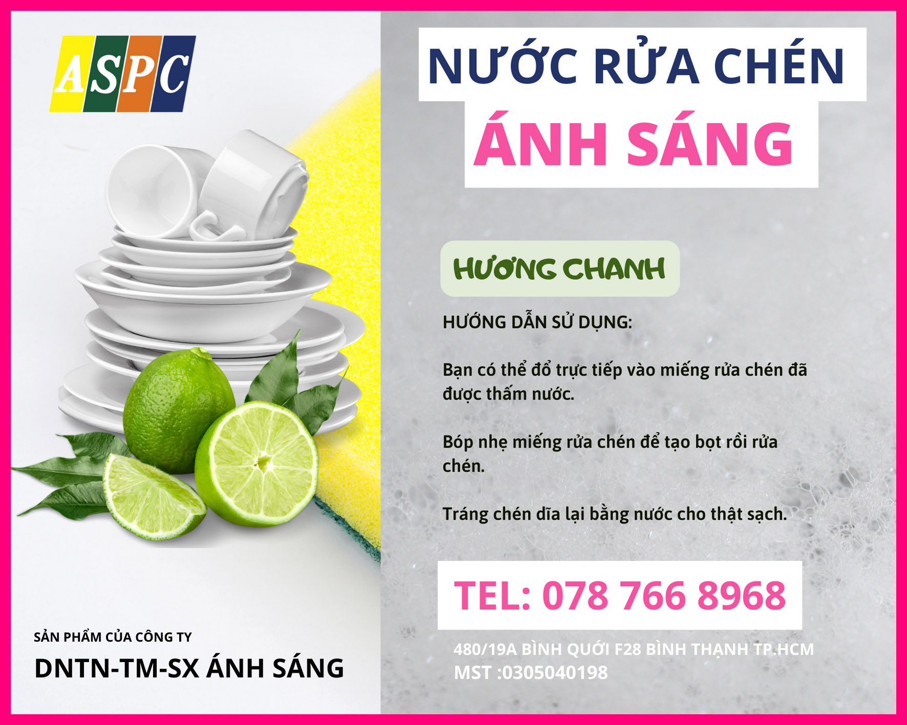 NƯỚC RỬA CHÉN-4 LÍT - HƯƠNG CHANH
