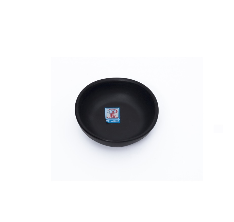 Chén chấm nhựa melamine nhám đen nhiều kiểu