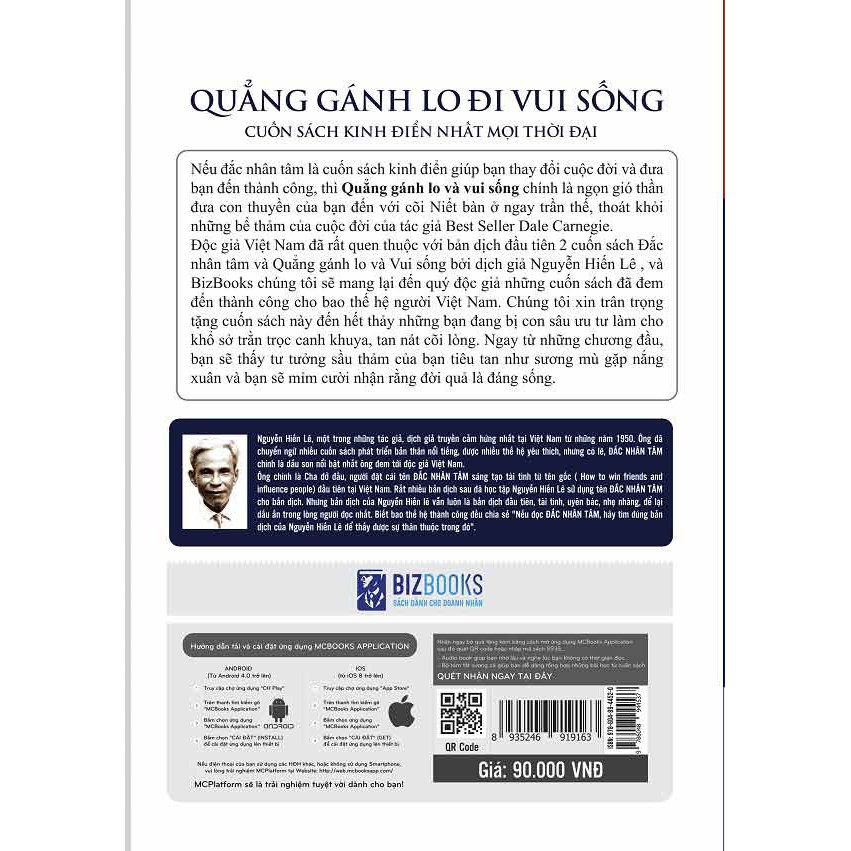 [HCM]Sách - Quảng gánh lo và vui sống