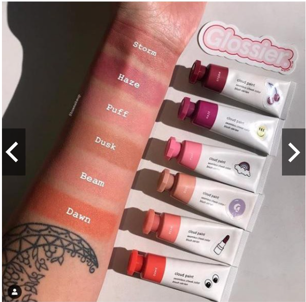Má hồng dạng kem Glossier Cloud Paint