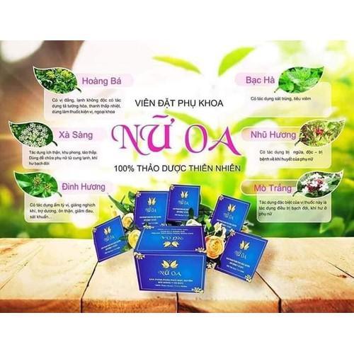 VIÊN ĐẶT PHỤ KHOA NỮ OA  ( 6 viên đặc + 6 gói cốt xông ) - khít hơn ,sạch hơn ,hồng hơn