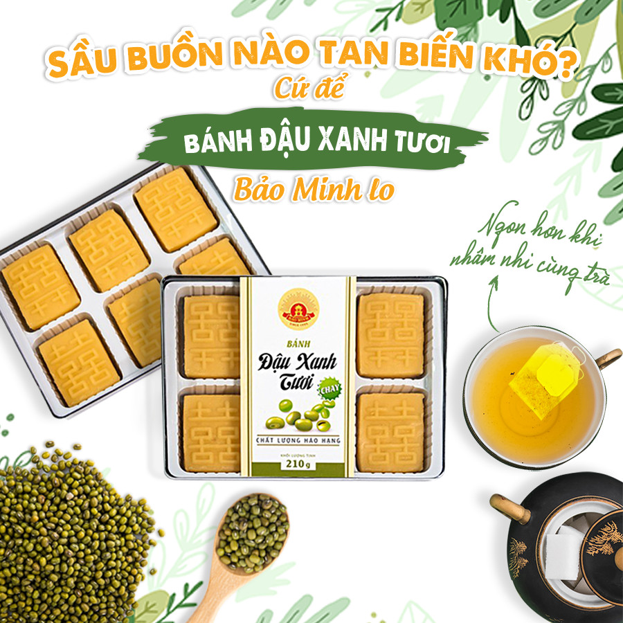 Bánh đậu xanh tươi Bảo Minh