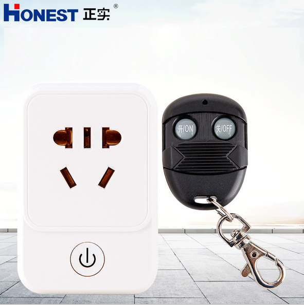 Ổ cắm điều khiển từ xa 100M công suất lớn 2500W (10A/220V) HONEST HT-6805WCX ổ cắm điện thông minh