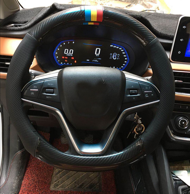 Bọc vô lăng da vân carbon cao cấp TTAUTO cho xe ô tô BMW 4 đến 7 chỗ