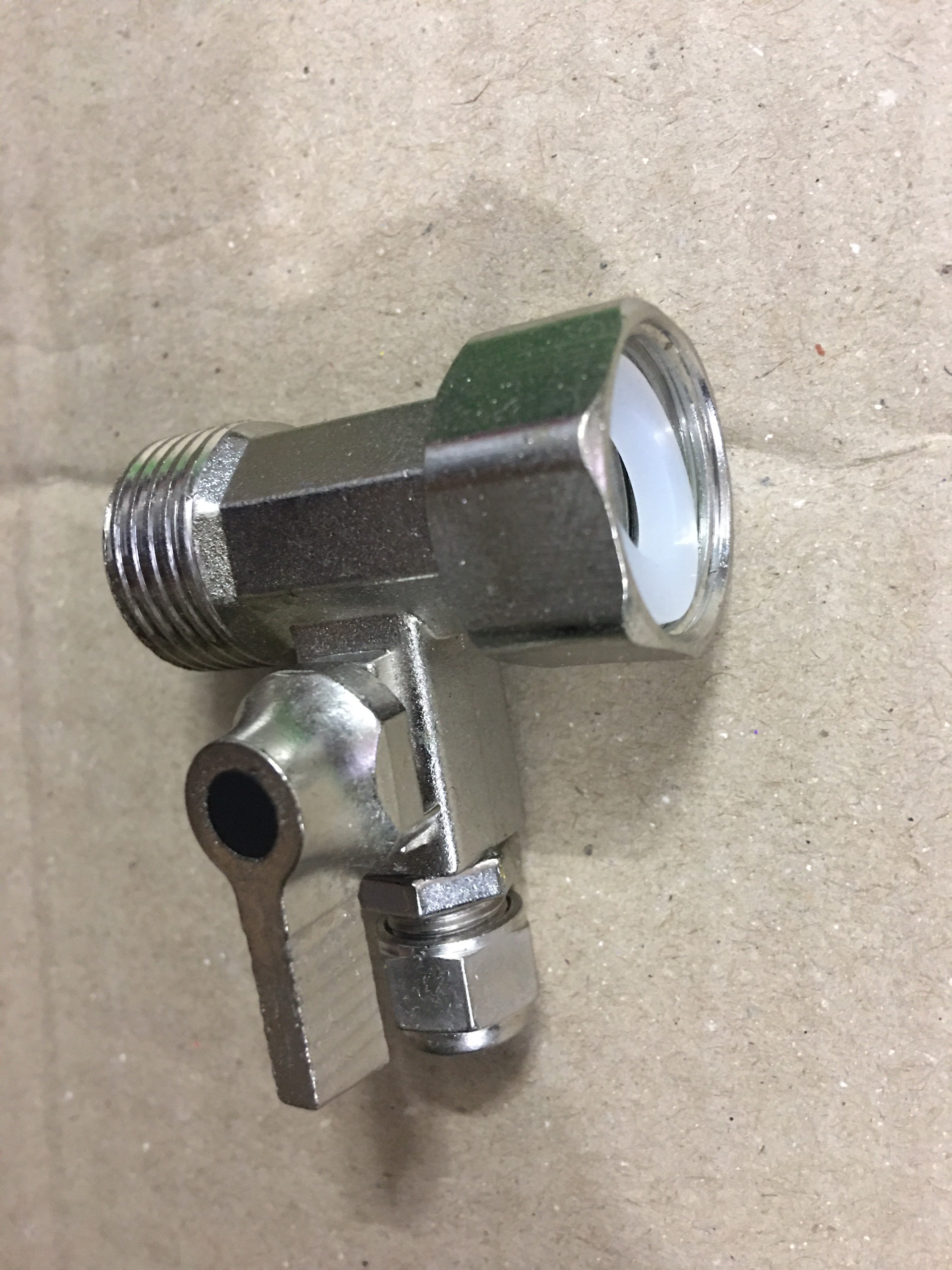 (HCM) Khóa Cấp Nước Đúc Liền Ren 21 Dây 6mm (Van Khóa Máy Lọc Nước)